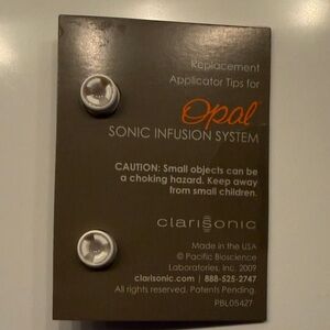 Clarisonic Opal Sonic Infusion Tips - White TWO NEW TIPS